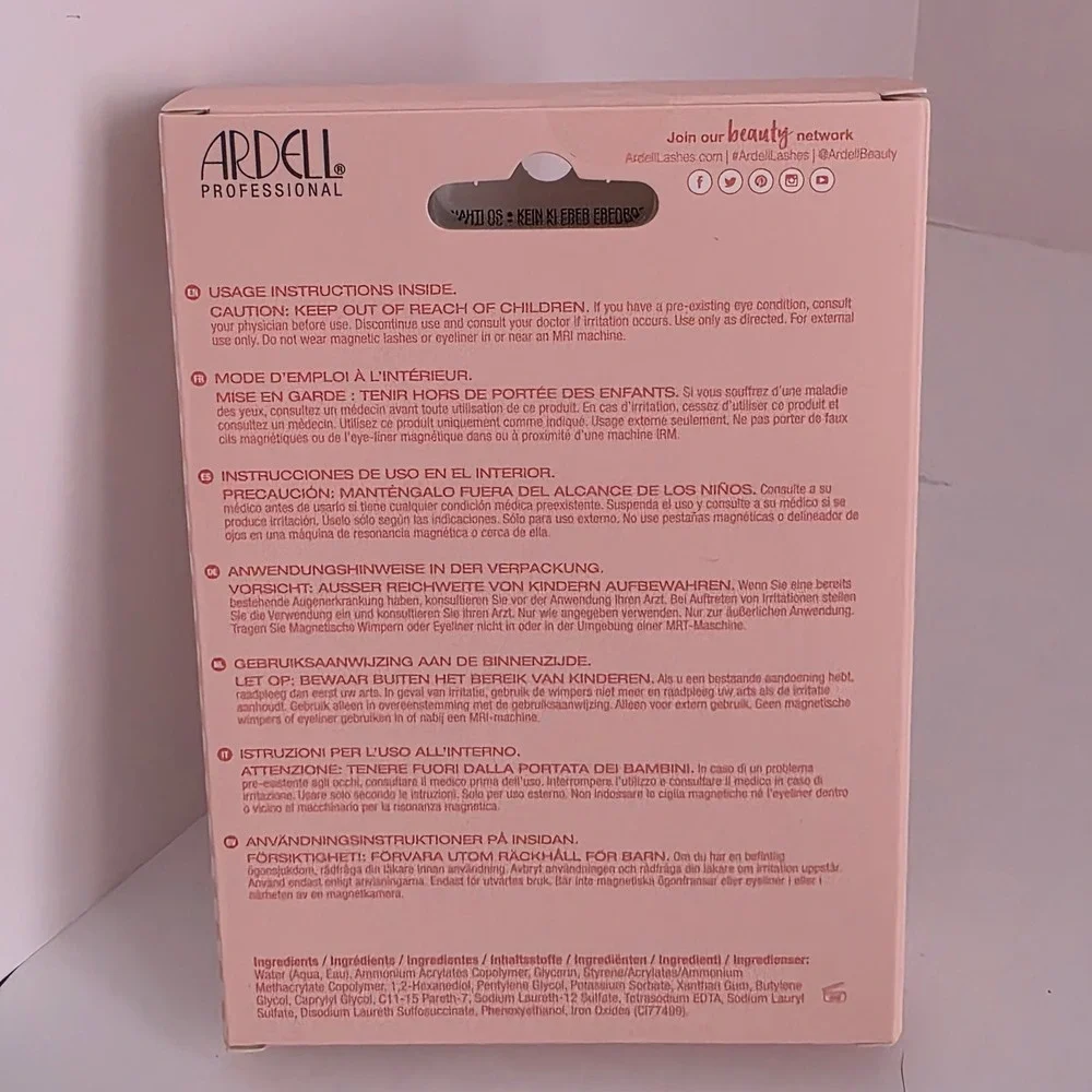 Ardell Professional Magnetic Naked Liner & Lash Kit Style 424 Black Liquid Liner